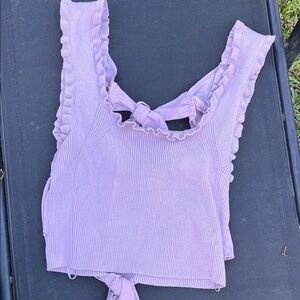 By Anthropologie Ruffle Knit Tank *New